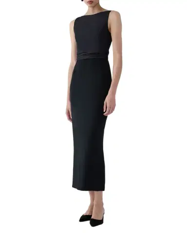 Carolina Herrera Sleeveless Silk Column Dress with Train | Thumbnail 1 Carolina Herrera Sleeveless Silk Column Dress with Train | Thumbnail 1