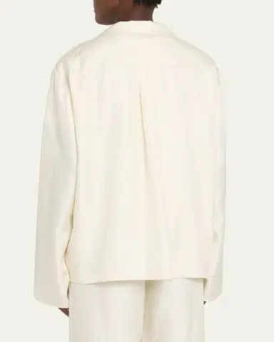 TOTEME Monogram Silk Pj Top | Thumbnail 3 TOTEME Monogram Silk Pj Top | Thumbnail 3