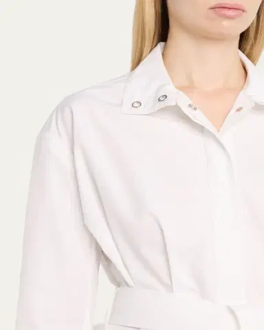 Jacquemus The Cabana Cotton Poplin Belted Shirt Jacket | Thumbnail 5 Jacquemus The Cabana Cotton Poplin Belted Shirt Jacket | Thumbnail 5