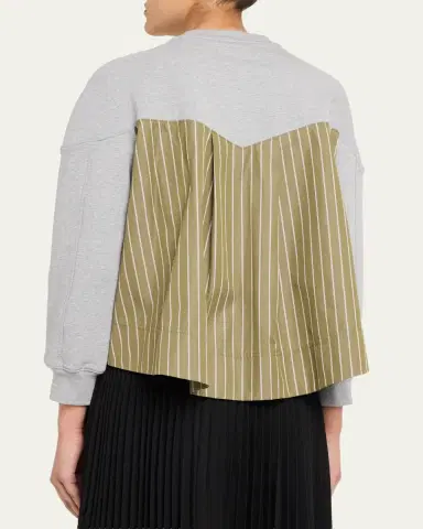 3.1 Phillip Lim Long-Sleeve French-Terry Combo Top | Thumbnail 3 3.1 Phillip Lim Long-Sleeve French-Terry Combo Top | Thumbnail 3