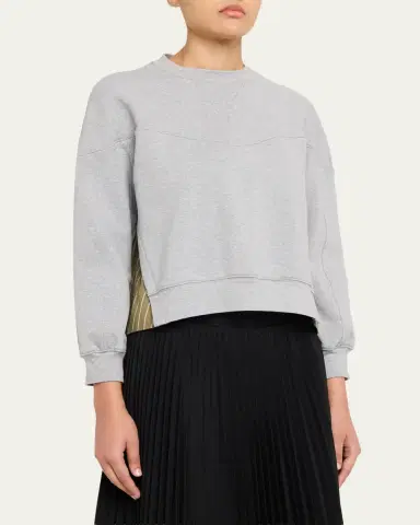 3.1 Phillip Lim Long-Sleeve French-Terry Combo Top | Thumbnail 4 3.1 Phillip Lim Long-Sleeve French-Terry Combo Top | Thumbnail 4