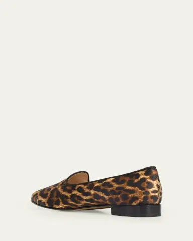 Vibi Venezia Leopard-Print Silk Loafers | Thumbnail 4 Vibi Venezia Leopard-Print Silk Loafers | Thumbnail 4