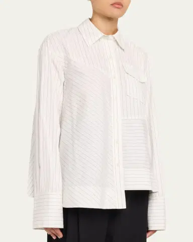 3.1 Phillip Lim Asymmetric Poplin Shirt | Thumbnail 4 3.1 Phillip Lim Asymmetric Poplin Shirt | Thumbnail 4