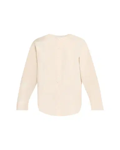 3.1 Phillip Lim Collarless Cotton Poplin Shirt | Thumbnail 1 3.1 Phillip Lim Collarless Cotton Poplin Shirt | Thumbnail 1