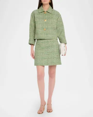 Carolina Herrera Tweed Mini Skirt | Thumbnail 2 Carolina Herrera Tweed Mini Skirt | Thumbnail 2