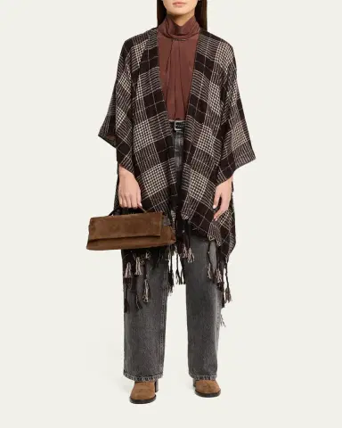 Brunello Cucinelli Essence Monili-Trim Suede Top-Handle Bag | Thumbnail 5 Brunello Cucinelli Essence Monili-Trim Suede Top-Handle Bag | Thumbnail 5