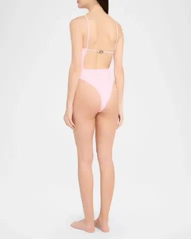 Jacquemus The Sole Open-Back One-Piece Swimsuit | Thumbnail 2 Jacquemus The Sole Open-Back One-Piece Swimsuit | Thumbnail 2