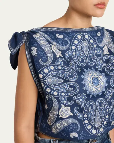 Sea Emelina Printed Tie-Side Mini Skirt | Thumbnail 5 Sea Emelina Printed Tie-Side Mini Skirt | Thumbnail 5