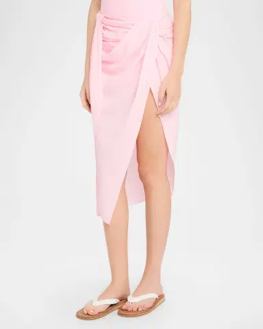 Jacquemus The Pareo Draped Sarong Midi Skirt | Thumbnail 3 Jacquemus The Pareo Draped Sarong Midi Skirt | Thumbnail 3