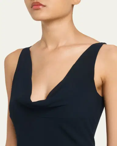 Jason Wu Collection Plunging Cowl-Neck Sleeveless Crepe Gown | Thumbnail 5 Jason Wu Collection Plunging Cowl-Neck Sleeveless Crepe Gown | Thumbnail 5