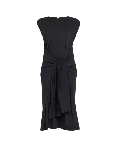 TOTEME Tie-Waist Cotton Jersey Dress | Thumbnail 1 TOTEME Tie-Waist Cotton Jersey Dress | Thumbnail 1