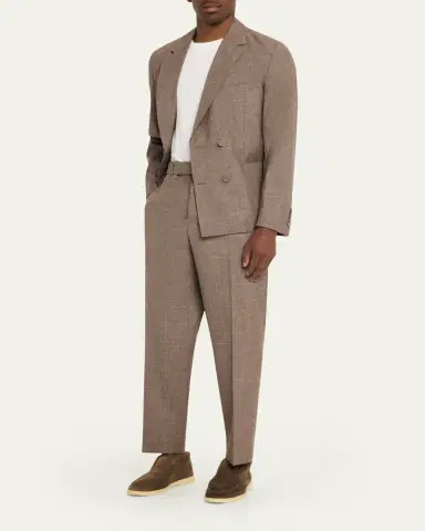 Officine Generale Hoche Wool-Linen Tailored Pants | Thumbnail 2 Officine Generale Hoche Wool-Linen Tailored Pants | Thumbnail 2