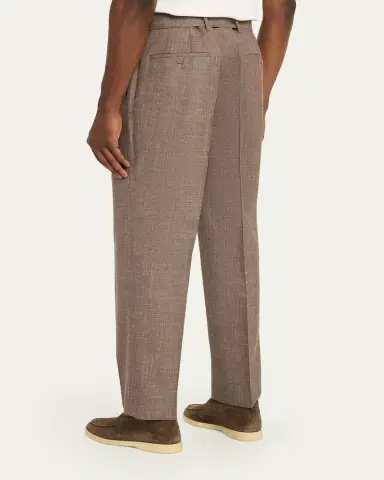 Officine Generale Hoche Wool-Linen Tailored Pants | Thumbnail 3 Officine Generale Hoche Wool-Linen Tailored Pants | Thumbnail 3