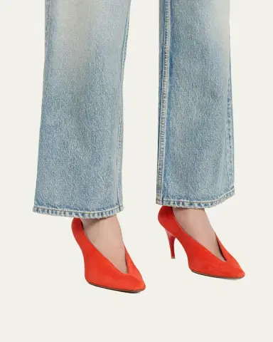 Balenciaga 90mm Duchesse Suede Pumps | Thumbnail 2 Balenciaga 90mm Duchesse Suede Pumps | Thumbnail 2