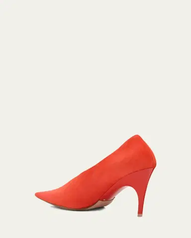 Balenciaga 90mm Duchesse Suede Pumps | Thumbnail 4 Balenciaga 90mm Duchesse Suede Pumps | Thumbnail 4