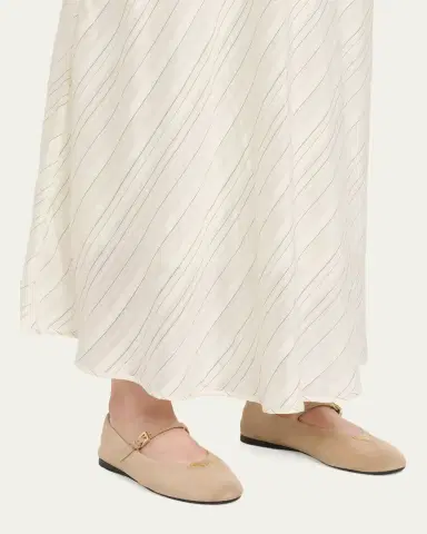 Prada Suede Mary Jane Ballerina Flats | Thumbnail 2 Prada Suede Mary Jane Ballerina Flats | Thumbnail 2