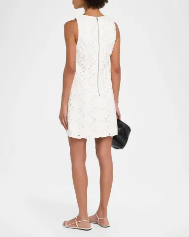Alice + Olivia Clyde Eyelet Shift Dress | Thumbnail 2 Alice + Olivia Clyde Eyelet Shift Dress | Thumbnail 2