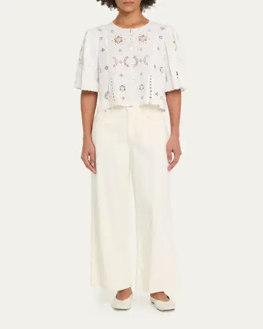 Sea Gardener Embroidered Top | Thumbnail 2 Sea Gardener Embroidered Top | Thumbnail 2