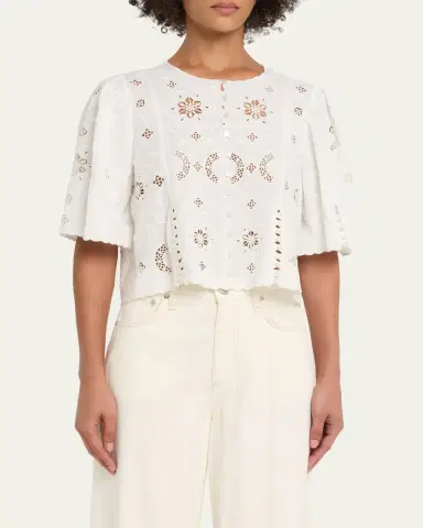 Sea Gardener Embroidered Top | Thumbnail 4 Sea Gardener Embroidered Top | Thumbnail 4