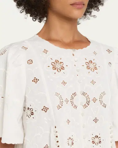 Sea Gardener Embroidered Top | Thumbnail 5 Sea Gardener Embroidered Top | Thumbnail 5