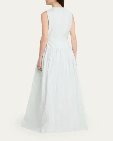 Loulou de Saison Ama Structured Maxi Dress | Thumbnail 3 Loulou de Saison Ama Structured Maxi Dress | Thumbnail 3