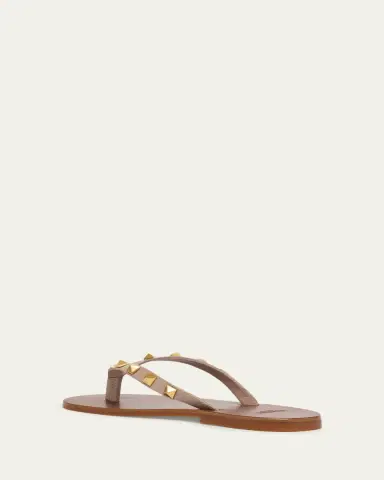 Valentino Garavani Rockstud Leather Flat Thong Sandals | Thumbnail 7 Valentino Garavani Rockstud Leather Flat Thong Sandals | Thumbnail 7