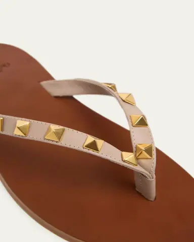 Valentino Garavani Rockstud Leather Flat Thong Sandals | Thumbnail 8 Valentino Garavani Rockstud Leather Flat Thong Sandals | Thumbnail 8