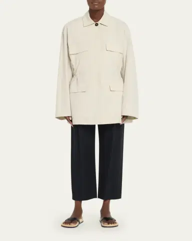 Toteme Collared Drawstring Jacket | Thumbnail 2 Toteme Collared Drawstring Jacket | Thumbnail 2