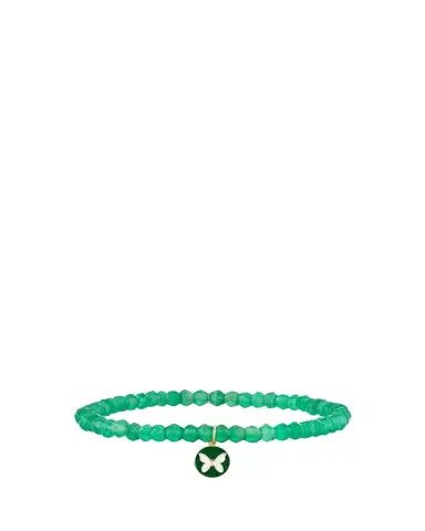 Sydney Evan 14K Enamel Butterfly on Green Onyx Bracelet | Thumbnail 1 Sydney Evan 14K Enamel Butterfly on Green Onyx Bracelet | Thumbnail 1