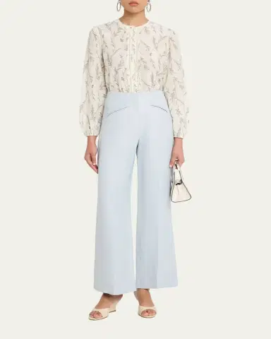 Veronica Beard Cassidee Wide-Leg Pants | Thumbnail 2 Veronica Beard Cassidee Wide-Leg Pants | Thumbnail 2