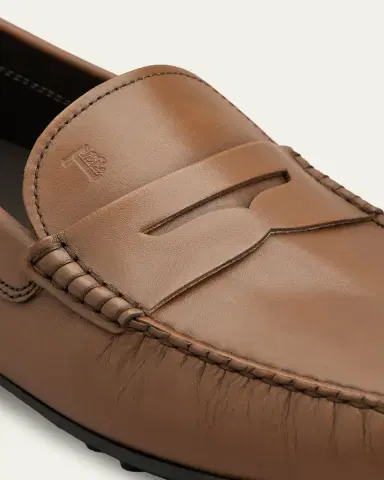 Tod's Men's City Gommino Leather Moc-Toe Driving Loafers | Thumbnail 4 Tod's Men's City Gommino Leather Moc-Toe Driving Loafers | Thumbnail 4