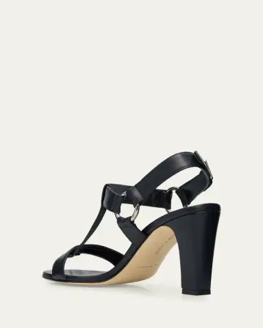 Manolo Blahnik 90mm Miona Leather T-Bar Sandals | Thumbnail 2 Manolo Blahnik 90mm Miona Leather T-Bar Sandals | Thumbnail 2
