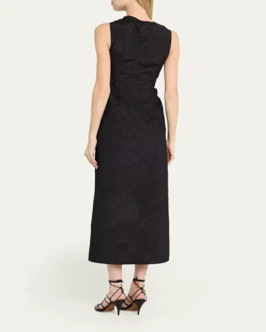 Ulla Johnson Demetria Ruffled Taffeta Midi Dress | Thumbnail 3 Ulla Johnson Demetria Ruffled Taffeta Midi Dress | Thumbnail 3