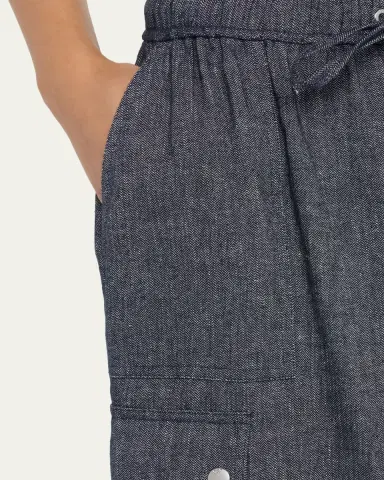Cinq à Sept Crislin Linen-Blend Drawstring Cargo Pants | Thumbnail 5 Cinq à Sept Crislin Linen-Blend Drawstring Cargo Pants | Thumbnail 5
