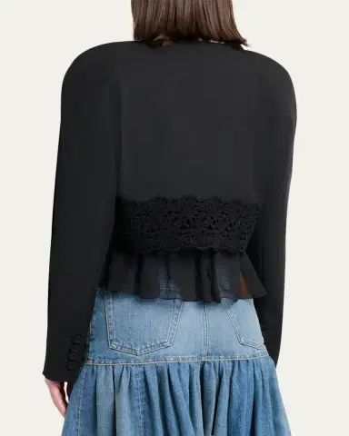 Chloé Lower Impact Wool Grain De Poudre Jacket | Thumbnail 3 Chloé Lower Impact Wool Grain De Poudre Jacket | Thumbnail 3