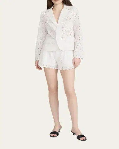 FRAME The Paisley Eyelet Shorts | Thumbnail 2 FRAME The Paisley Eyelet Shorts | Thumbnail 2