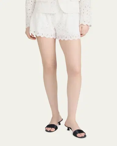 FRAME The Paisley Eyelet Shorts | Thumbnail 4 FRAME The Paisley Eyelet Shorts | Thumbnail 4