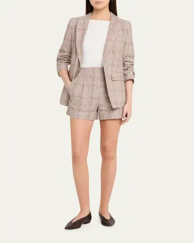 Veronica Beard Haina Pleated Shorts | Thumbnail 2 Veronica Beard Haina Pleated Shorts | Thumbnail 2