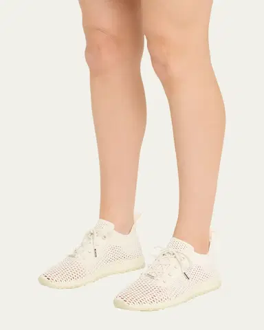 Jimmy Choo Veles Crochet-Knit Low-Top Trainers | Thumbnail 2 Jimmy Choo Veles Crochet-Knit Low-Top Trainers | Thumbnail 2