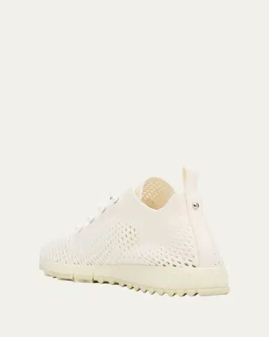 Jimmy Choo Veles Crochet-Knit Low-Top Trainers | Thumbnail 4 Jimmy Choo Veles Crochet-Knit Low-Top Trainers | Thumbnail 4