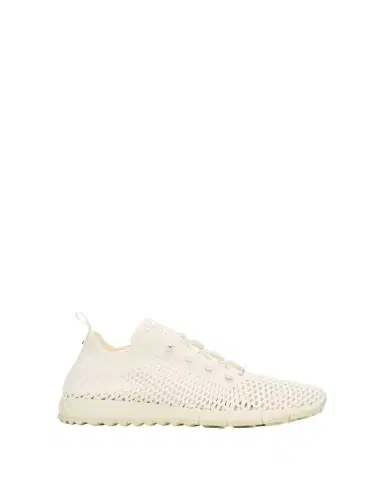 Jimmy Choo Veles Crochet-Knit Low-Top Trainers | Thumbnail 1 Jimmy Choo Veles Crochet-Knit Low-Top Trainers | Thumbnail 1