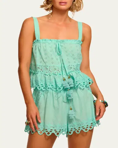 Ramy Brook Amina Eyelet Tank Top | Thumbnail 3 Ramy Brook Amina Eyelet Tank Top | Thumbnail 3