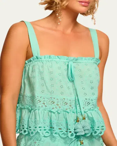 Ramy Brook Amina Eyelet Tank Top | Thumbnail 4 Ramy Brook Amina Eyelet Tank Top | Thumbnail 4
