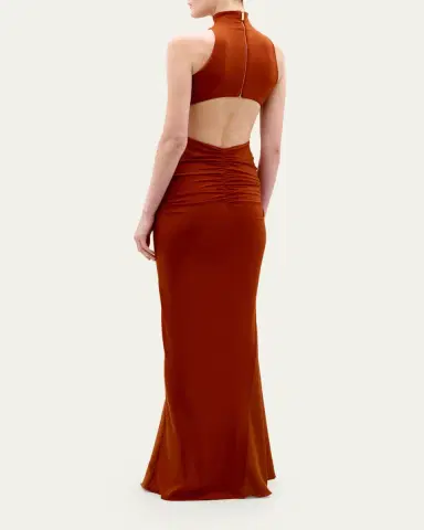 Silvia Tcherassi Frances Embellished Ruched Sleeveless Maxi Dress | Thumbnail 3 Silvia Tcherassi Frances Embellished Ruched Sleeveless Maxi Dress | Thumbnail 3