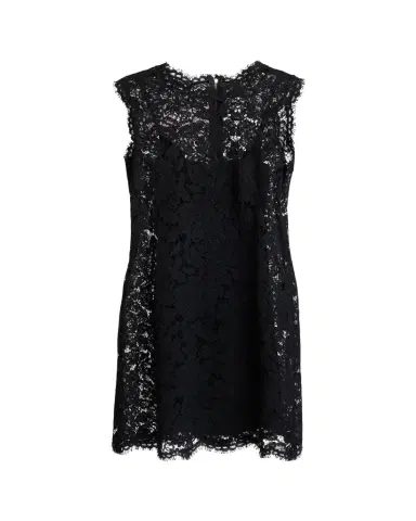 Dolce & Gabbana Sleeveless Floral Lace A-Line Dress | Thumbnail 1 Dolce & Gabbana Sleeveless Floral Lace A-Line Dress | Thumbnail 1