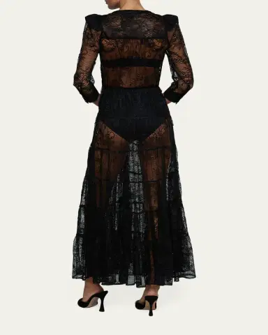 L'Agence Seraoguba Kace Tiered Maxi Dress | Thumbnail 3 L'Agence Seraoguba Kace Tiered Maxi Dress | Thumbnail 3