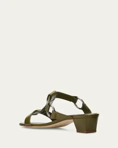 Manolo Blahnik 30mm Mionamu T-Bar Slide Sandals | Thumbnail 2 Manolo Blahnik 30mm Mionamu T-Bar Slide Sandals | Thumbnail 2