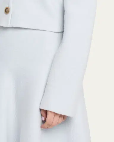 Brandon Maxwell Ryder Wool Knit Crop Jacket | Thumbnail 5 Brandon Maxwell Ryder Wool Knit Crop Jacket | Thumbnail 5