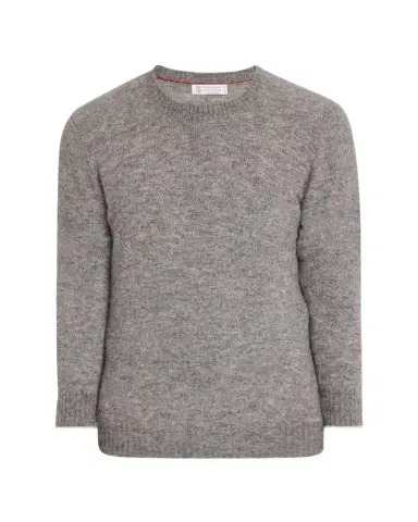 Brunello Cucinelli Men's Alpaca-Blend Crewneck Sweater | Thumbnail 1 Brunello Cucinelli Men's Alpaca-Blend Crewneck Sweater | Thumbnail 1