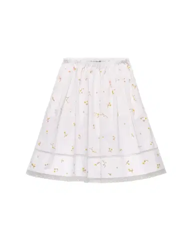 Prada Embroidered Cotton Poplin Skirt | Thumbnail 1 Prada Embroidered Cotton Poplin Skirt | Thumbnail 1